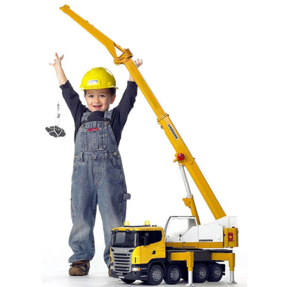 Bruder SCANIA R-Series Liebherr Toy Crane Truck, Scale 1:16