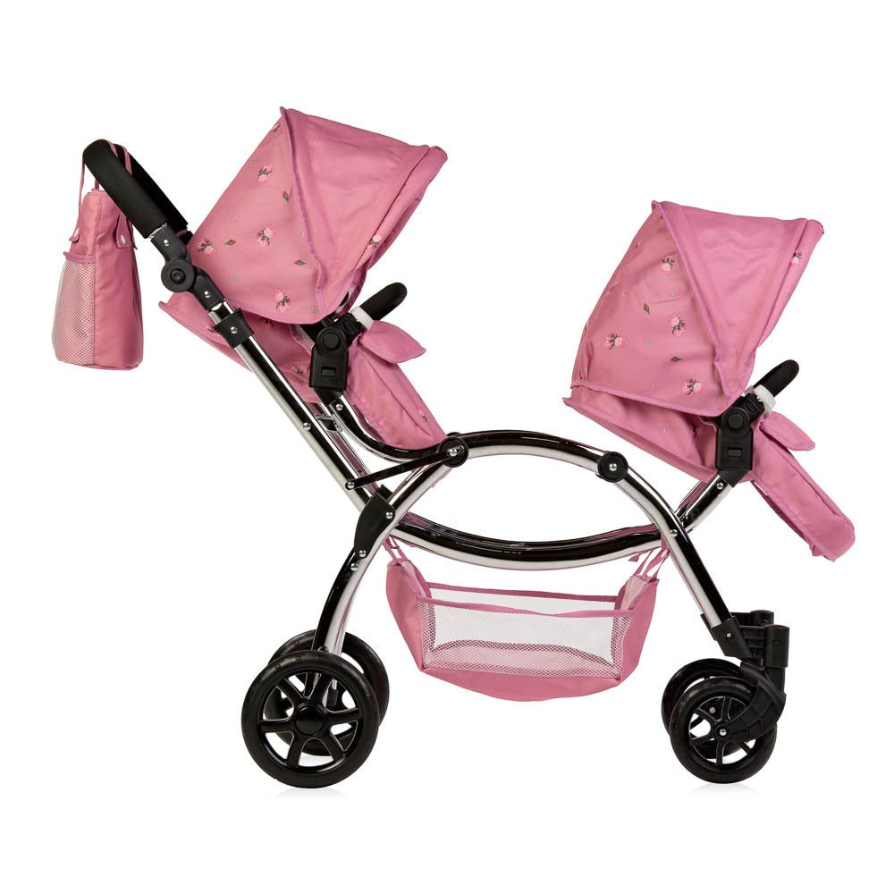 Roma Darcie Twin Dolls Pram, Pink