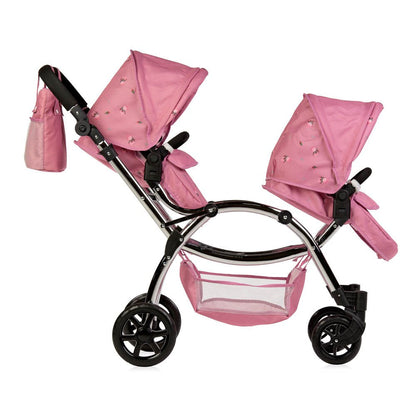 Roma Darcie Twin Dolls Pram, Pink