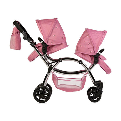 Roma Darcie Twin Dolls Pram, Pink