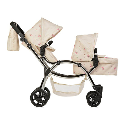 Roma Darcie Twin Dolls Pram, Cream