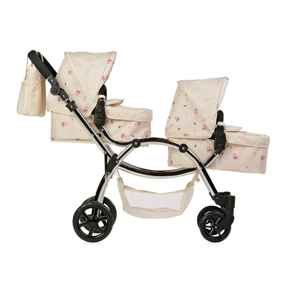 Roma Darcie Twin Dolls Pram, Cream