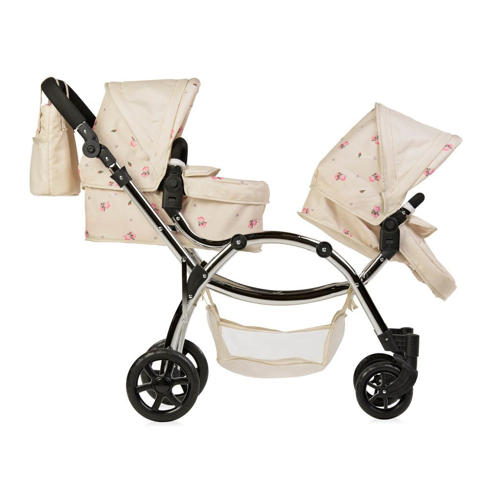 Roma Darcie Twin Dolls Pram, Cream