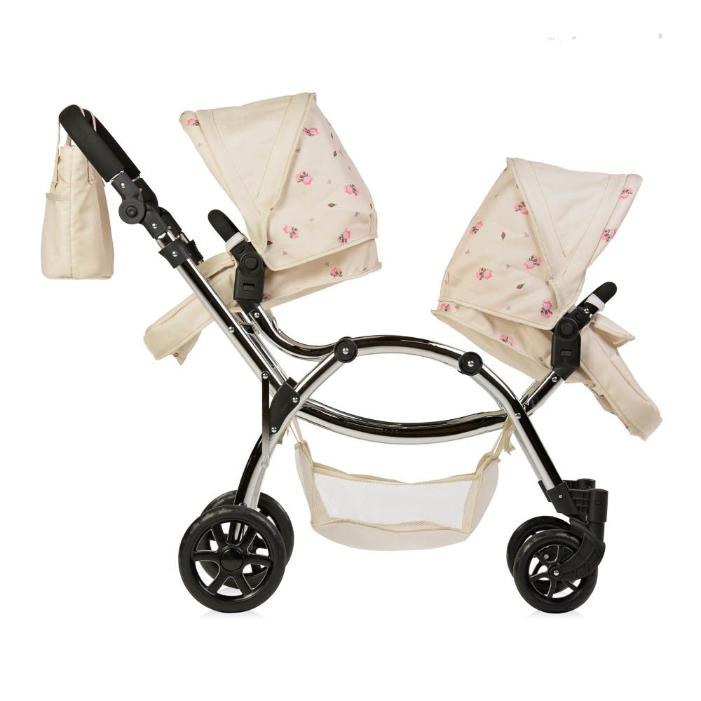 Roma Darcie Twin Dolls Pram, Cream