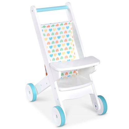 Melissa & Doug Mine To Love - Wooden Play Dolls Stroller