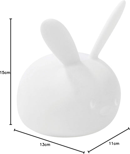 Nattou LED-Night Light Bunny of Silicone, Voice Activation, 7 Colours, BPA-Free