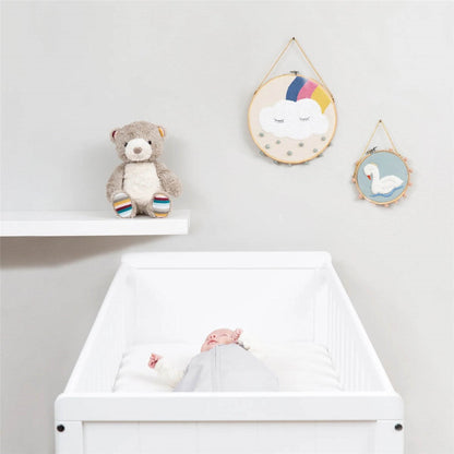 ZAZU Bruno the Bear, Baby Sleep Shusher with Light, Sound, and Voice Recording