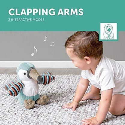 ZAZU Timo The Toucan Toy - Clapping Soft Toy with Sing-Along and Interactive Clapping