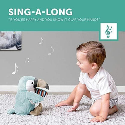 ZAZU Timo The Toucan Toy - Clapping Soft Toy with Sing-Along and Interactive Clapping