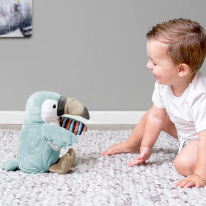 ZAZU Timo The Toucan Toy - Clapping Soft Toy with Sing-Along and Interactive Clapping