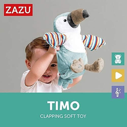 ZAZU Timo The Toucan Toy - Clapping Soft Toy with Sing-Along and Interactive Clapping