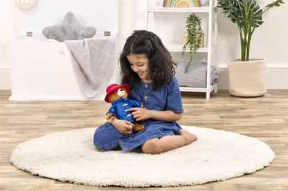 Rainbow Designs Paddington Bear Movie Talking Teddy Bear - Paddington Bear talking toy with 5 Phrases, Red Hat & Blue Duffle Coat - Cuddly Companion for Playtime Adventures