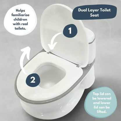 Pote Pals My First WC Potty - Grey