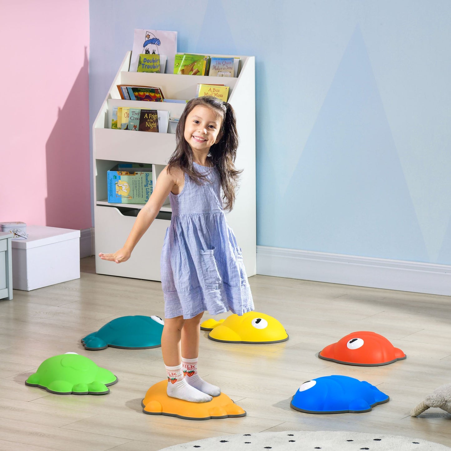 AIYAPLAY Stepping Stones Kids, 6 Pcs Balance Stepping Stones for Sensory