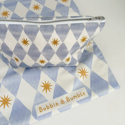 Nappy Wallet - Blue Harlequin