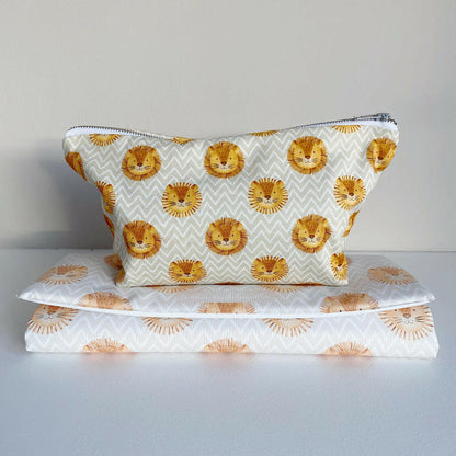 Nappy Wallet - Leo Lion Print