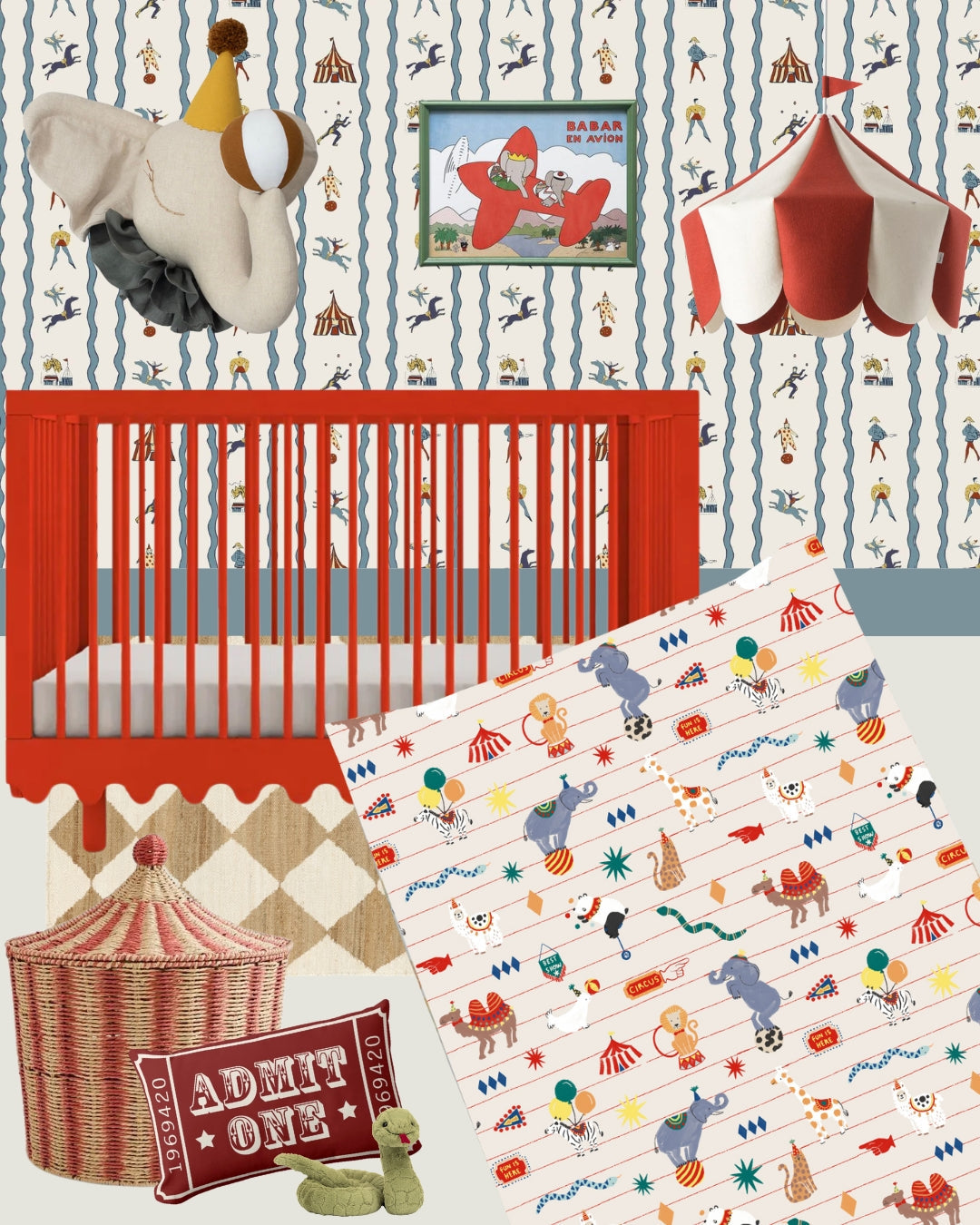 Travel Changing Mat - Circus