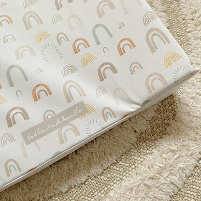 Anti-Roll Wedge Changing Mat - Unisex Abstract Rainbow